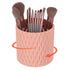 Makeup Brush Holder Organizer, 360° Rotating Multi-Functional Pen Holder for Vanity Storage (Pink)