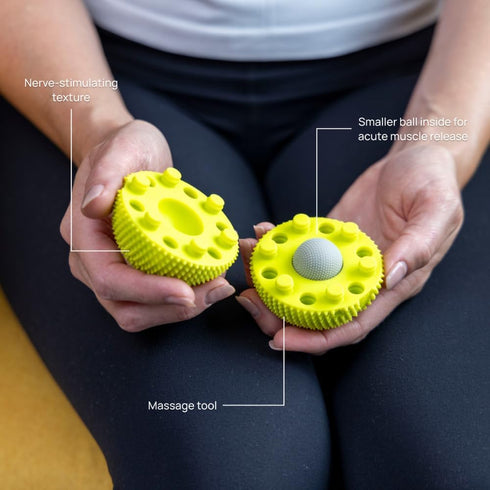 Textured Foot Massage Ball - NABOSO Neuro Ball for Myofascial Release and Recovery