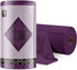Microfiber Cleaning Cloth Roll, 75 Pack, Tear Away Towels, 12" x 12", Reusable Washable Rags in Dark Purple