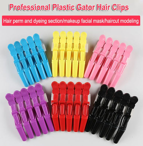 AKOAK 6 PCS Professional Anti-Slip Crocodile Clip, Large Styling Hair Clip for Women