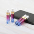 14Pcs 10ml Rose Blue Gradient Color Spray Bottles, Glass Vials for Perfume, Refillable Makeup Travel Fine Mist Sprayer