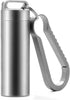 TISUR Portable Pill Cases, Waterproof Metal Titanium Pill Holder, Keychain Pill Box, Medicine Organizer for Travel,