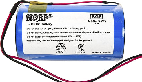 HQRP 3.6V Lithium Thionyl Chloride D-Size Battery Compatible with DSC ER34615M-T1 WT4911 WT4911B WT8911 ALEXOR Wireless Outdoor Siren WT4911BATT ADT