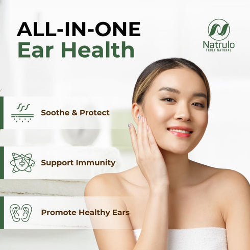 Organic Ear Oil for Ear Infection - Natural Eardrops for Pain, Swimmer's Ear & Wax Removal Remedy