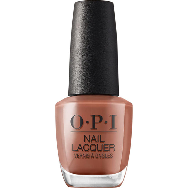 OPI Nail Lacquer Opaque Dark Brown Crème, Chip Resistant Nail Polish, Vegan, Fast Drying