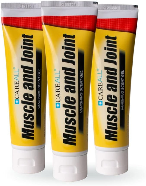 CareAll Muscle & Joint Gel - Non-Greasy Pain Relief Gel for Muscle, Back, Arthritis, 3.0 oz (3 Pack)