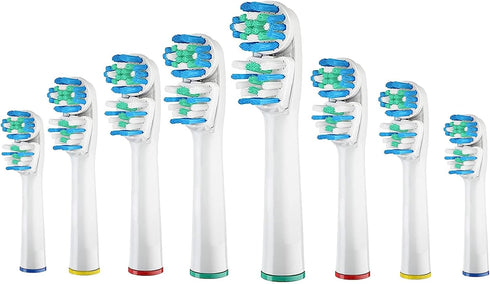 Dual-Clean Replacement Brush Heads for Oral-B Vitality Series, 8 Pcs for Twice Clean