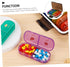 Holibanna Travel Medicine Organizer Case Cute Day Pill Holder with Break Resistant Compartments Portable Storage