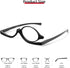 JM 2 Pairs Makeup Reading Glasses, Magnifying Flip Down Cosmetic Readers for Women, Spring Hinge +3.5