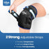 Hilph XL Ice Pack Wrap for Knee, Reusable Gel Large Ice Pack for Pain Relief, Hot Cold Therapy (Black)