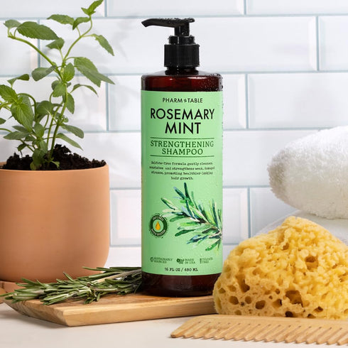 PHARM TO TABLE Rosemary & Mint Shampoo, 480ml