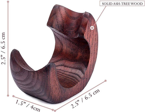 Wooden Pipe Stand - SNAIL for 1 Tobacco Pipe, Handmade from Solid Wood, Dr Watson