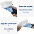 RIMAY Soap Dispensing Dish Brush, Dish Scrubber with Soap Dispenser, Dish Soap Brush, Dish Wand with Soap Dispenser