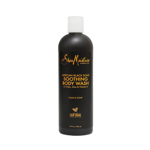 SheaMoisture Soothing Body Wash for Acne Treatment, African Black Soap, 13 Fl Oz