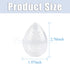 Framendino, 4 Pack Breathable Makeup Sponge Case Protective Plastic Beauty Sponge Container Makeup Blender Holder Cosmetic Egg Storage Cases for Women Girls Travel Clear Teardrop-Shaped