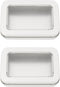 2Pack Portable Dental Floss Case with Transparent Window, Reusable Floss Holder for Travel (Silver)
