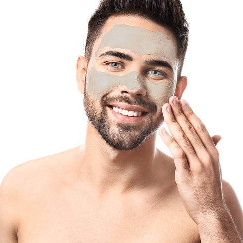 Powerful Deep Pore Cleansing Calcium Bentonite Clay, Natural Face Mask Peel for Men and Women, 2 Pc