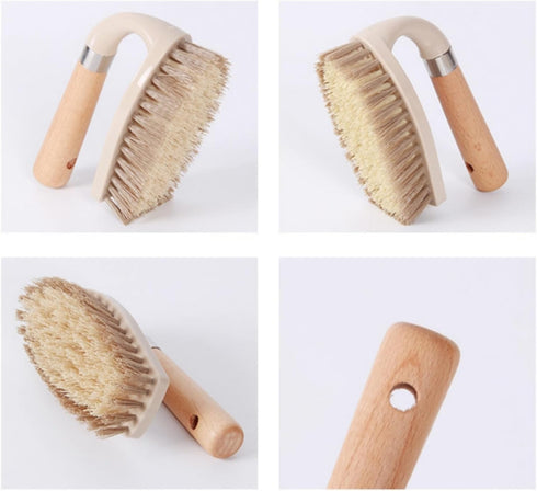 Scrubbing Brush for Carpet Cleaning, Heavy Duty Cleaning Brush with Stiff Bristles for Floors, Bathroom, and Kitchen
