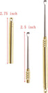 ONLYKXY Folding Type Ear Wax Removal Tool, Titanium Alloy Ear-Pick Cleaner with Key Ring