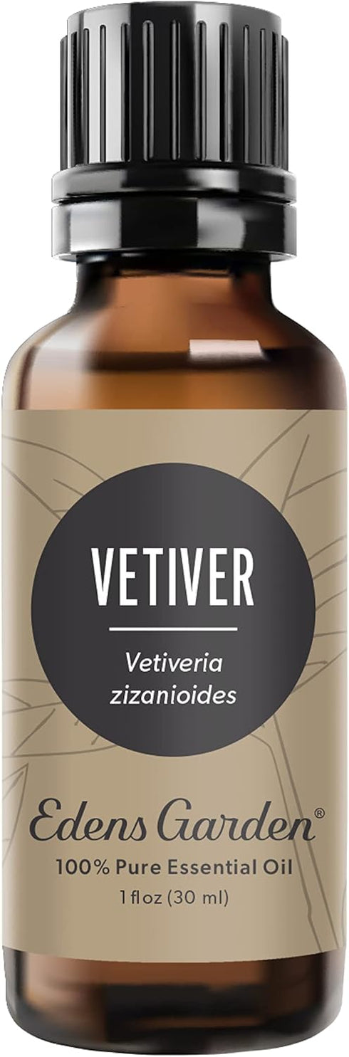 Edens Garden Vetiver Essential Oil, 100% Pure Premium Grade, 30 ml (1 fl oz)