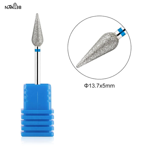 NMKL38 Diamond Nail Drill Bit for Manicure and Pedicure, Cuticle Cleaner Tools