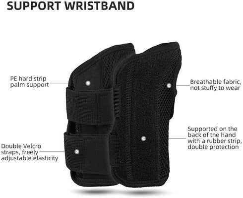 Wrist Brace, Carpal Tunnel Splint Compression Support, Fixator for Arthritis, Wrist Pain, Sport Sprain (S, single left)