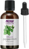NOW Foods Essential Oil, Peppermint, 4 Fluid Ounce with Glass Dropper