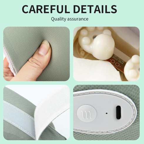 Masadoras Multi-Mode Neck Massager with Gentle Heat U-Shaped Memory Foam Portable Neck Relaxation Device, Wireless