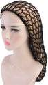 Qianmome Women Soft Rayon Snood Hat, Crocheted Hair Net Cap in Mixed Colors