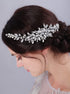 Wedding Crystal Hair Comb Bridal Hair Comb Hair Clip Vine Headpiece Wedding Hair Accessories for Brides (Gold)