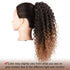 Vigorous Ponytail Extension, 14 Inch Drawstring Ponytail for Black Women, Short Fluffy Afro Kinky Curly