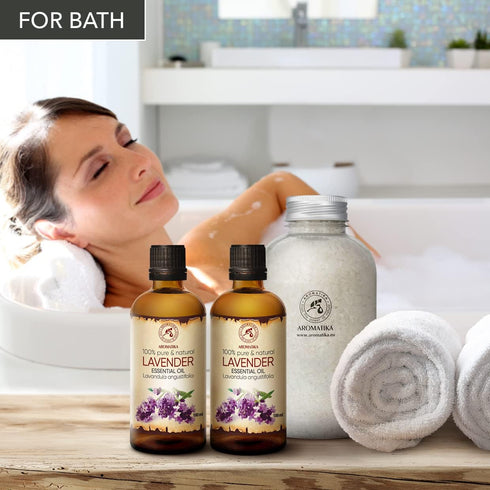 Lavender Essential Oils 6.8 Fl Oz - Pure Aromatherapy Lavender Oil for Diffusers, Sleep, Skin Care, Body & Hair