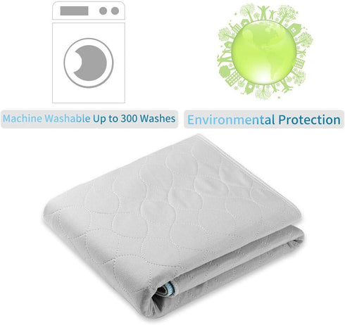 JUSSYOS 3660 Inch) Reusable Bed Pad (XL - Waterproof, Washable and Nonslip Incontinence Underpads with Tuck-Ins