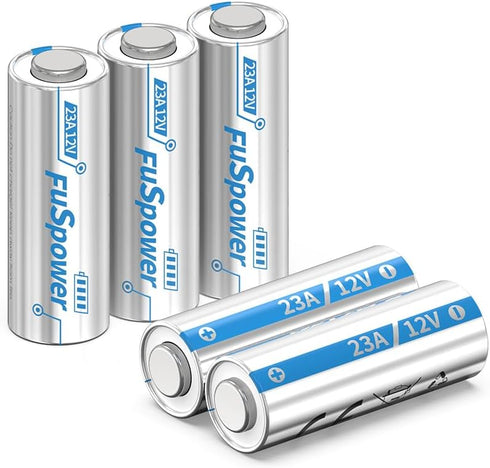 23A 12 Volt Battery L1028f MN21/23 Alkaline Batteries for Garage Door Opener, Remote, Doorbell - 5pcs