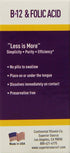 Superior Source No Shot Vitamin B12 Cyanocobalamin (1000 mcg), Folic Acid (400 mcg), 100 Ct Quick Dissolve MicroLingual
