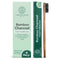 4-Pack Adult Organic Bamboo Charcoal Toothbrushes Set - Biodegradable & Natural with Soft Bristles