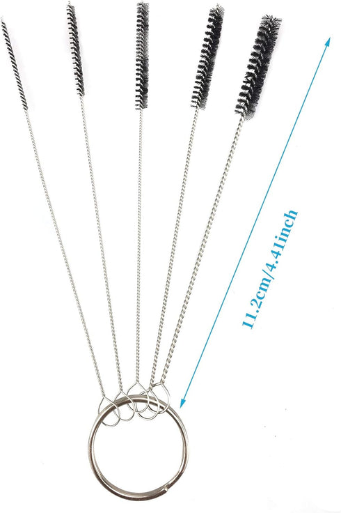 Pipe Cleaners Tool Set, 100 Hard Bristle Pipe Cleaners, 3-in-1 Tamper Reamer, Mini Nylon Brush Set, 2 Straw Cleaning
