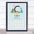 The Card Zoo New Baby Birth Details Christening Nursery Dinosaur Initial C Gift Print