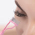 MSQ Eyelash Comb Separator with Brush and Cover, Arc Designed Cosmetic Tool (1PCS)
