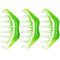 SHEHARUHI 3 PCS Jade Combs Massage Stone Head Scalp Neck Shoulder Massager Meridians