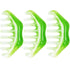 SHEHARUHI 3 PCS Jade Combs Massage Stone Head Scalp Neck Shoulder Massager Meridians