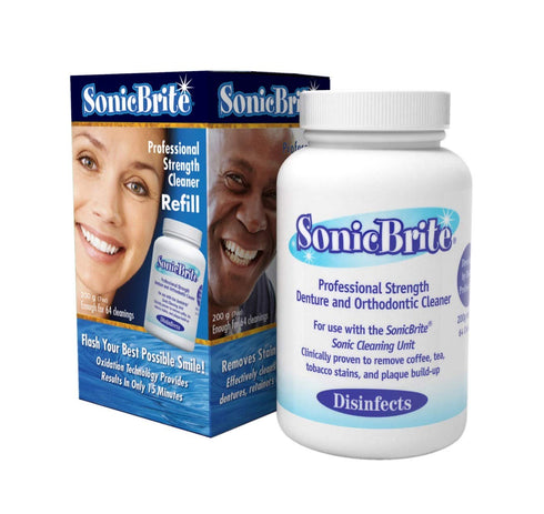High Intensity Dental Cleaning Powder for Dentures, Retainers, Night Guards, Removes Stains & Plaque