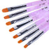 WOKOTO 14 Pcs Acrylic Nail Brush Pen Set, Nail Art Brush Tips, Nail Dust Brush, Nail Polish Brush Kit
