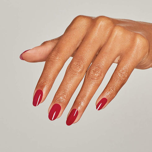 OPI Nail Lacquer Nail Polish, Opaque Light Red Crème, Chip Resistant, Vegan, Fast Drying