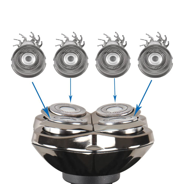 Shaver Replacement Blades, Electric Razor Replacement Head, 4-Pack