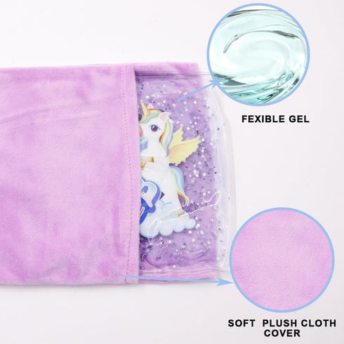 Cooling Ice Pack, Cute Gel Ice Pack for Baby, Large Pad for Children's Sleeping, Hot Flashes, Baby Colic (10 * 7in)