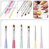 6 PCS Nail Art Brushes Set, Nail Painting Brushes, Nail Art Liner Brushes and Dotting Pens