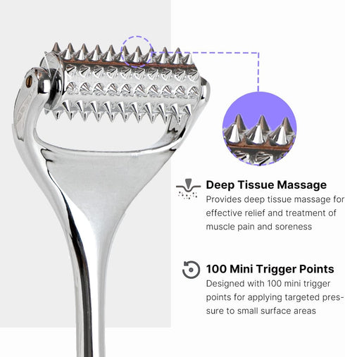 Acupuncture Massage Roller for Neck, Head, Hand Pain Relief & Muscle Relaxation