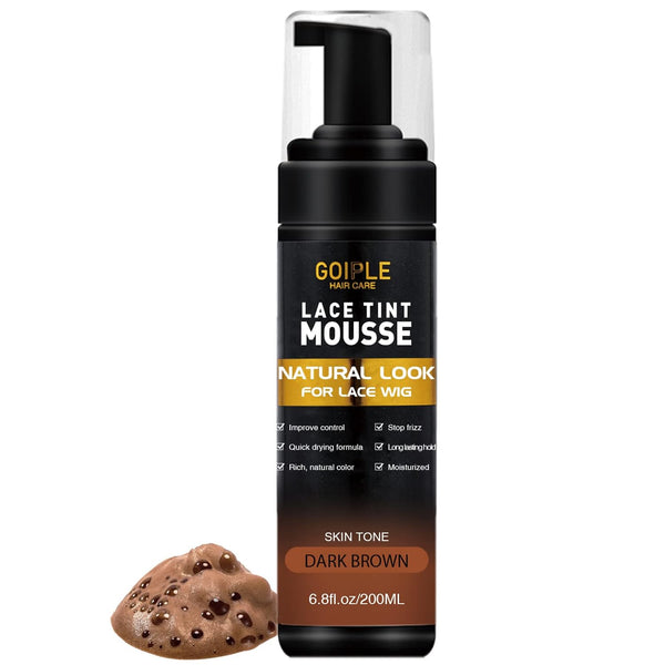 Lace Tint Melting Hair Mousse, 6.8 fl oz, Natural Finishing Lace Color for Women Hair Wigs and Hairpieces