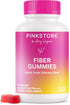 Pink Stork Prenatal Fiber Gummies for Women - 3g Prebiotic Inulin, Natural Pregnancy & Postpartum Stool Softeners